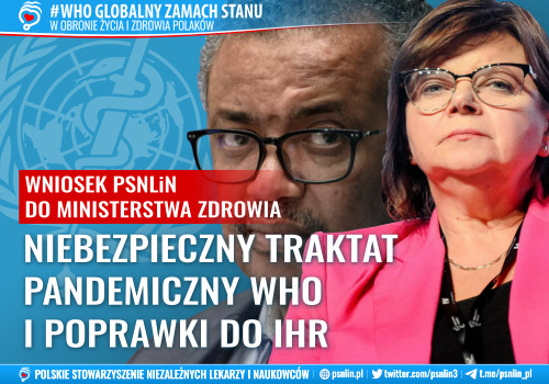 Oświadczenie Polskiego Stowarzyszenia Niezależnych Lekarzy i Naukowców PSNLiN w sprawie WHO