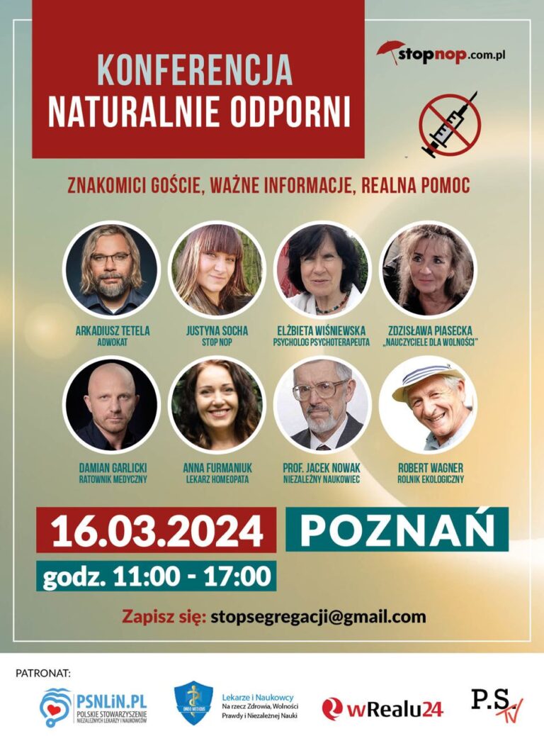 Konferencja Naturalnie Odporni - Poznań 16-03-2024