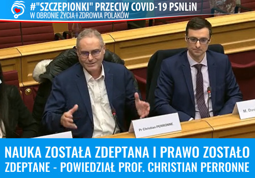 Prof. Christian Perronne w Parlamencie Luxemburga o szczepionkach przeciw Covid-19 i pandemii