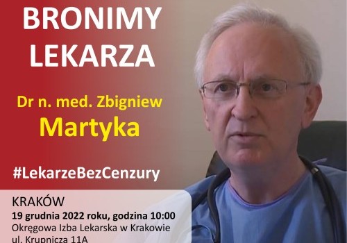 Bronimy dr Zbigniewa Martykę