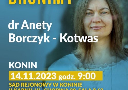Bronimy dobrej lekarkę Anetę Borczyk-Kotwas.