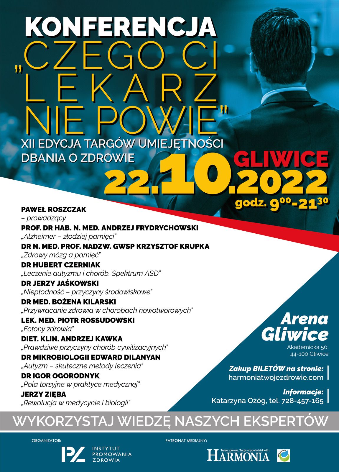 Czego ci lekarz nie powie - konferencja Arena Gliwice - 22 paćdziernika 2022