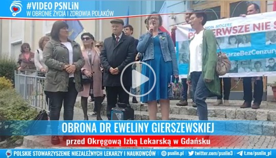 Obrona dr Eweliny Gierszewskiej z PSNLiN przed Okręgową Izbą Lekarską w Gdańsku cz.1
