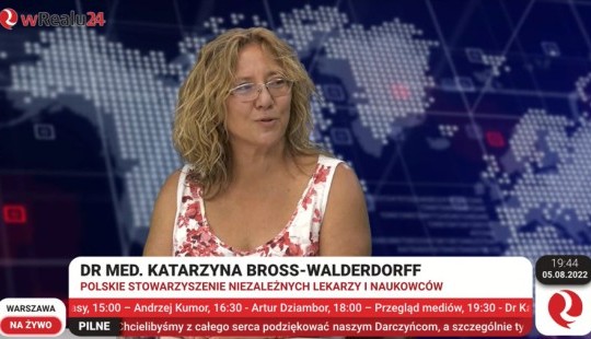 Dr Katarzyna Bross-Walderdorff z PSNLiN w Realu24 - o zdrowiu Polaków