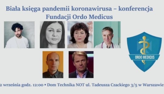 "Biała księga pandemii koronawirusa" - konferencja Fundacji Ordo Medicus